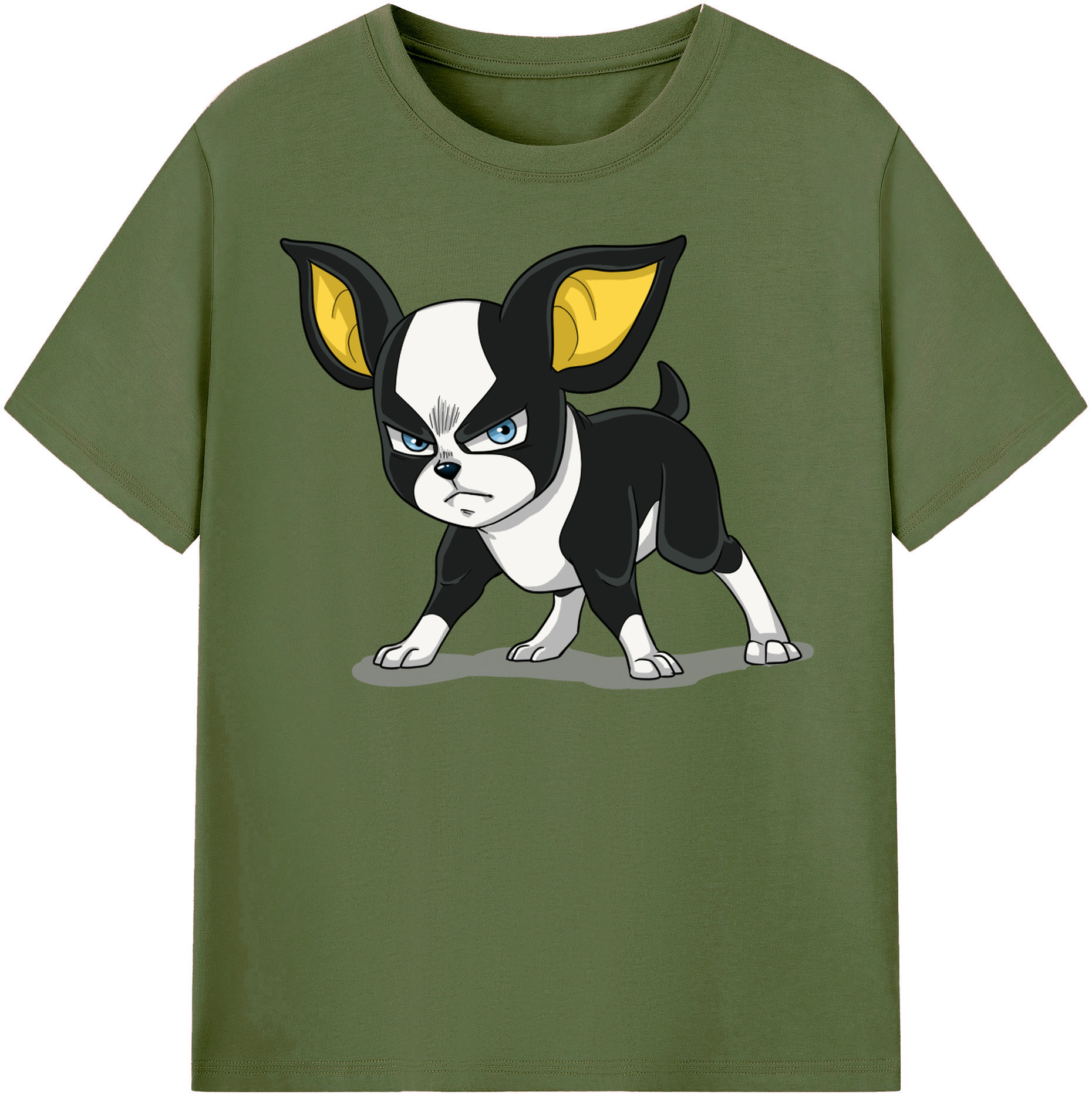 （画像用） ジョジョの奇妙な冒険 イギー JoJo's Bizarre Adventure Iggy 綿100％半袖Tシャツ（フロントプリント）